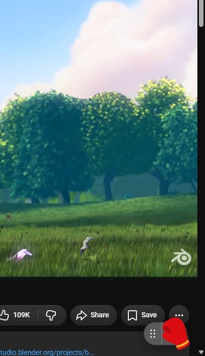 The Knockit button sitting at the bottom right of a YouTube video